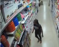 VIDEO: CCTV footage shows moment nine-year-old girl set Abuja Ebeano supermarket on fire