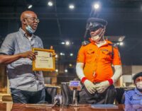 PHOTOS: Vento Furniture rewards Abuja traffic warden for ‘exceptional service in line of duty’