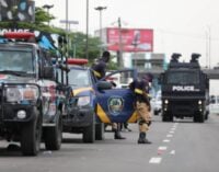 PHOTOS: Army, police take over venue for Yoruba nation rally