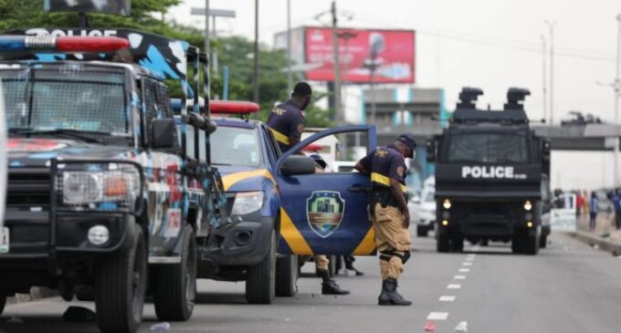 PHOTOS: Army, police take over venue for Yoruba nation rally