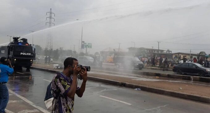 Gunshots, teargas as police disperse Yoruba nation agitators in Lagos