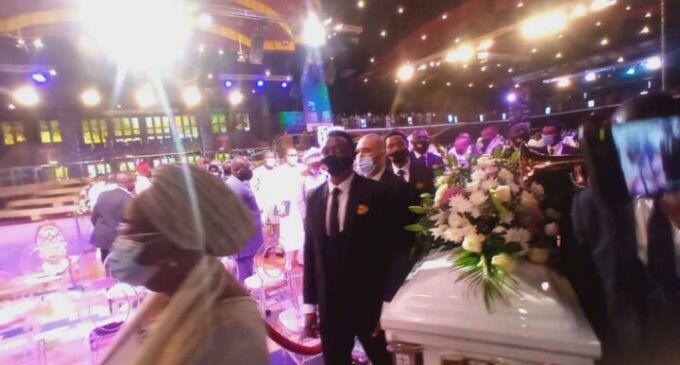 PHOTOS: Synagogue church members mourn as TB Joshua is laid to rest