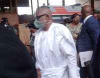 PHOTOS: Akeredolu visits Synagogue church as TB Joshua is laid to rest