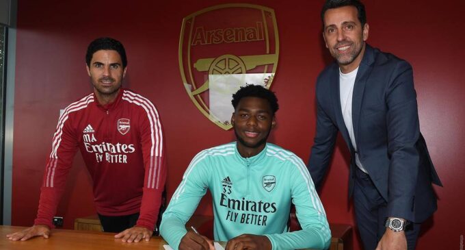 Nigeria’s Okonkwo signs long-term deal with Arsenal, joins first-team