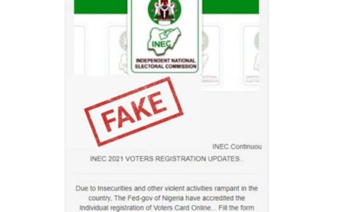 ALERT: Beware of fake voter registration portals, INEC warns