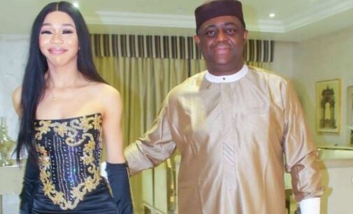 PHOTOS: Fani-Kayode attends beauty pageant with ‘lover’