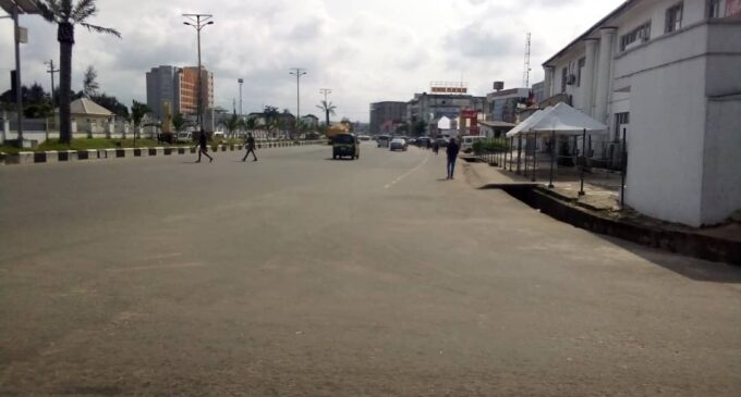 PHOTOS: Streets deserted in Imo despite cancellation of sit-at-home order by IPOB