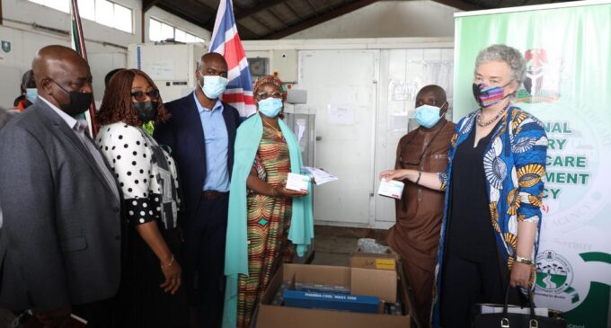 PHOTOS: Nigeria receives UK donation of 699,760 Astrazeneca COVID vaccine doses