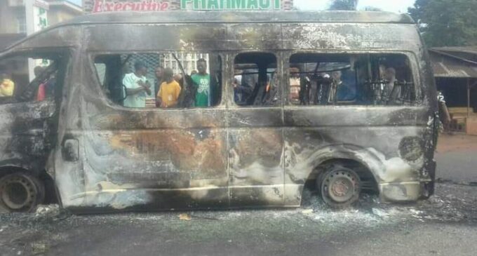 Gunmen set passenger buses ablaze in Imo amid IPOB’s sit-at-home order