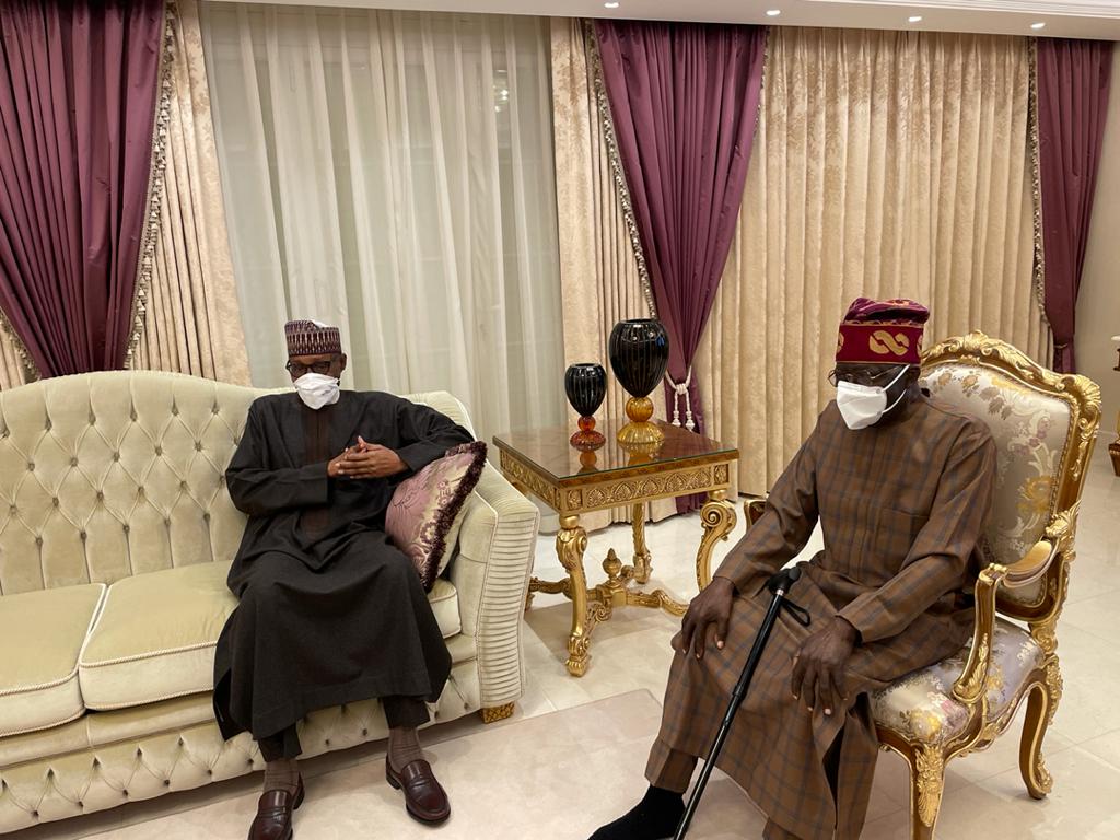 Buhari visits Tinubu in London