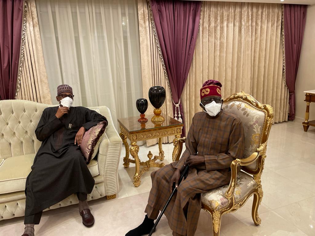 Buhari visits Tinubu in London