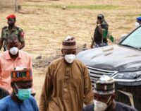 Zulum visits Chibok — after Boko Haram razed 110 houses