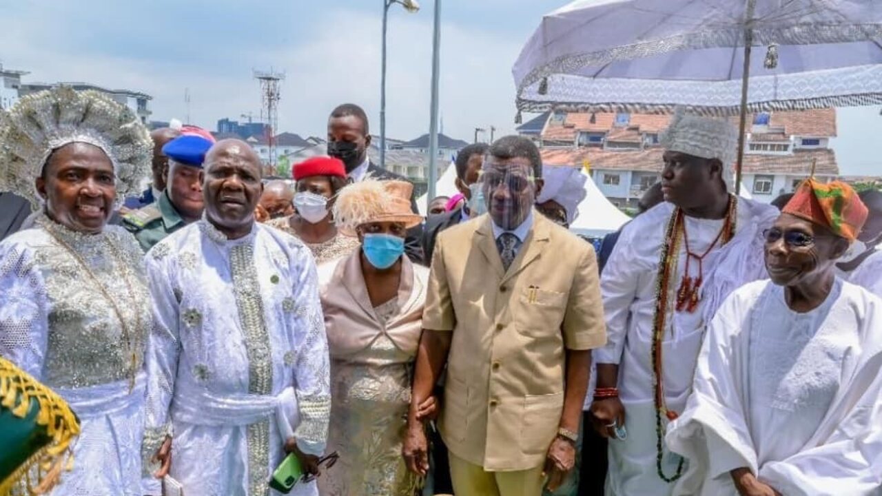 Obasanjo, Adeboye, Ooni in attendance as Esther Ajayi unveils cathedral in Lagos