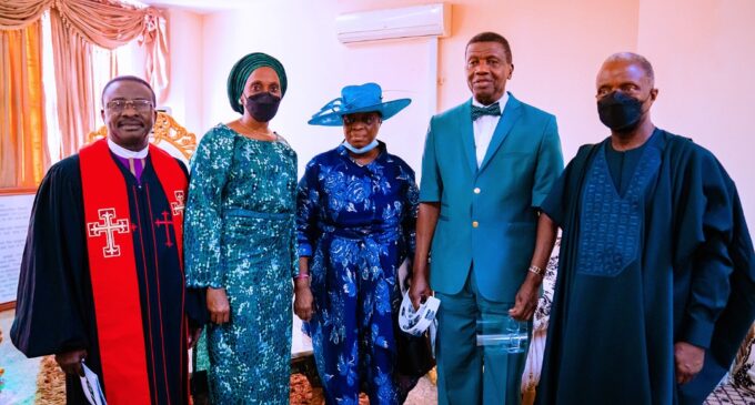 PHOTOS: Osinbajo, Adeboye attend 61st Independence Day thanksgiving service