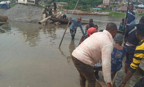 PHOTOS: Canoes to the rescue as Ogun community battles flood