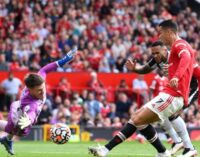 EPL results: Ronaldo scores brace as Man United go top of table