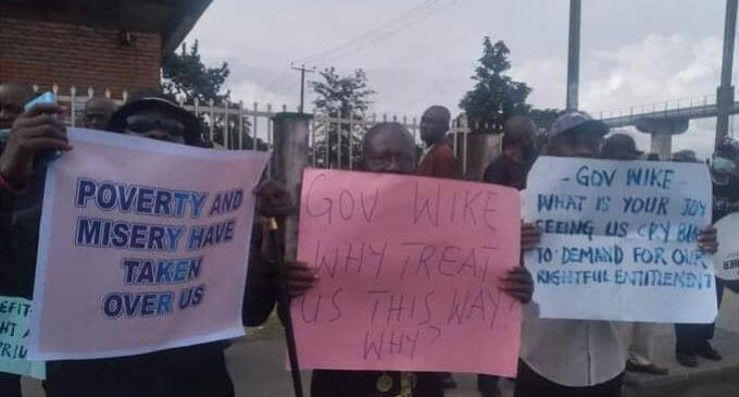 Dakuku Peterside to Wike: It’s shameful for pensioners to protest — pay them