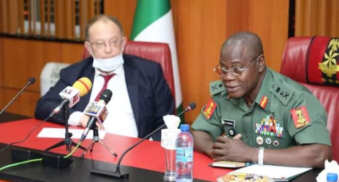 Army chief asks Russia to support Nigeria with ‘sophisticated equipment to fight terrorism’