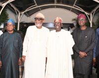 PHOTOS: South-west governors visit Tinubu in Lagos