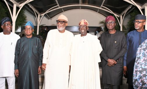 PHOTOS: South-west governors visit Tinubu in Lagos