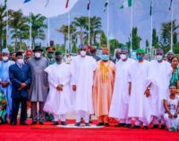 PHOTOS: Buhari, Osinbajo attend 61st independence anniversary at Eagle Square