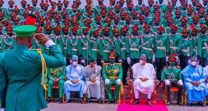 PHOTOS: Buhari, el-Rufai, Lawan attend passing-out parade of NDA cadets