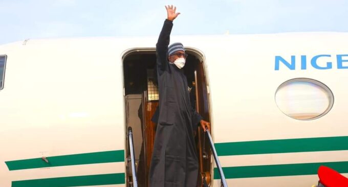 Buhari departs Abuja for climate change conference in Glasgow