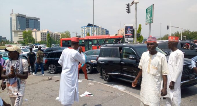 PHOTOS: Tight security as delegates arrive Eagles Square for PDP national convention