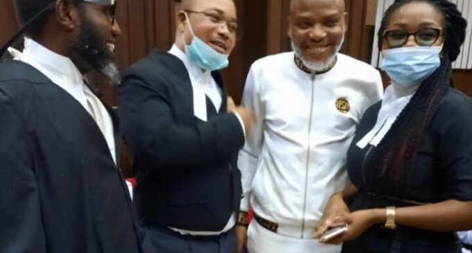 ‘Be peaceful’ — Nnamdi Kanu tells supporters ahead of Tuesday’s court session