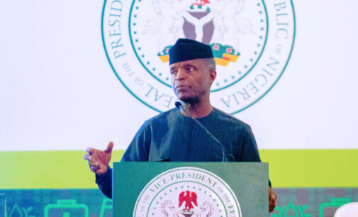 ‘The exchange rate is artificially low’ — Osinbajo asks CBN to bow to market forces