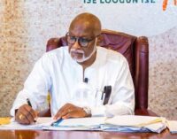 Ondo assembly confirms receipt of Akeredolu’s medical leave notice, says deputy in charge