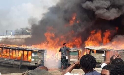 Many feared dead as fire razes boats at Port Harcourt jetty