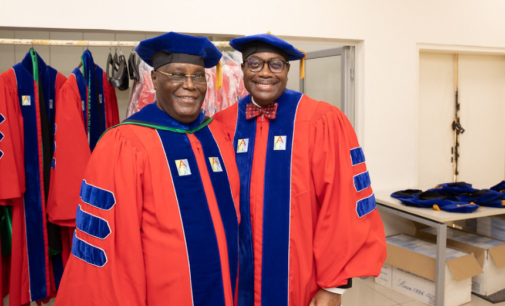 Akinwumi Adesina congratulates Atiku for obtaining master’s degree in UK university