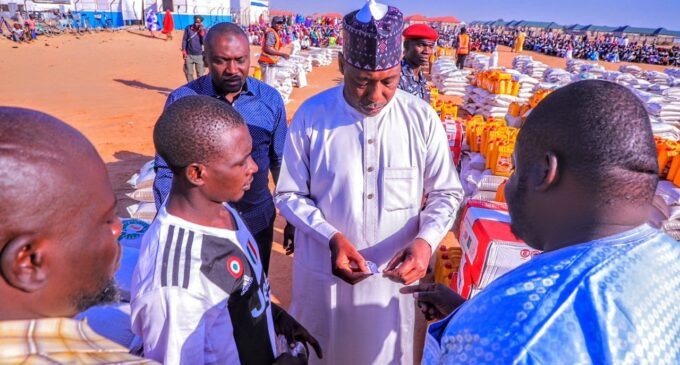 We won’t force IDPs to relocate, says Zulum as Borno supports returnees with N500m