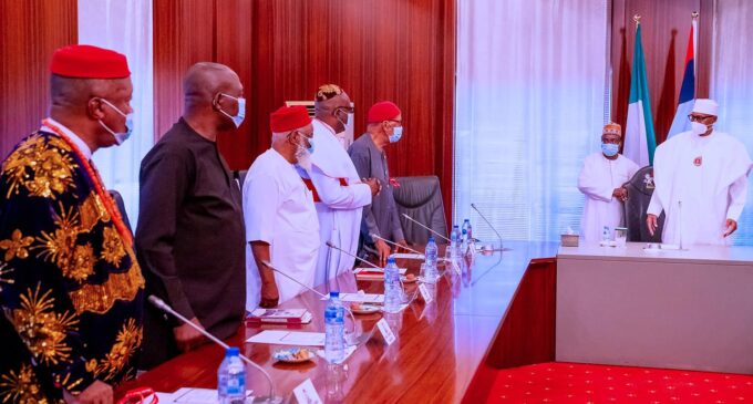 I’ll consider releasing Nnamdi Kanu, Buhari tells Igbo leaders