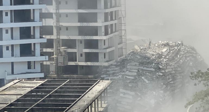 Many trapped as 21-storey building collapses in Lagos