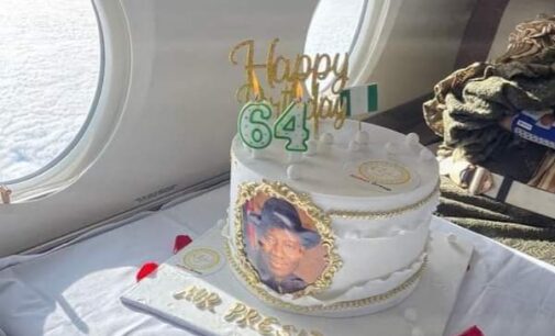 VIDEO: Patience Jonathan sings for husband in mid-air as he turns 64