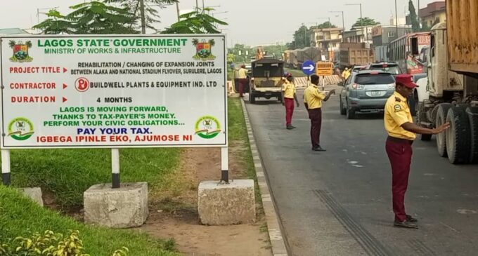 Lagos announces traffic diversion over repairs on stadium flyover in Surulere