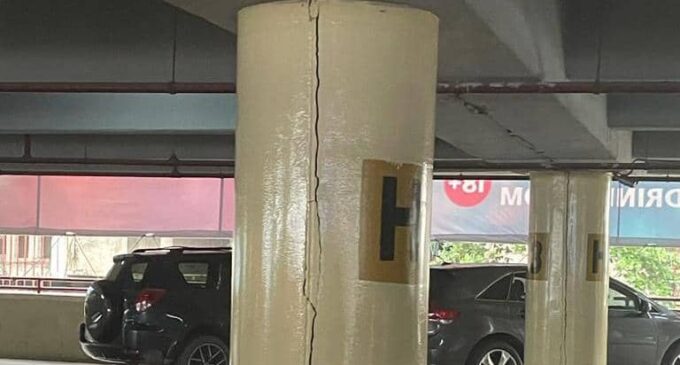 ‘It’s not a crack’ — Bi-Courtney reacts to photo of slit in MMA2 parking lot pillars