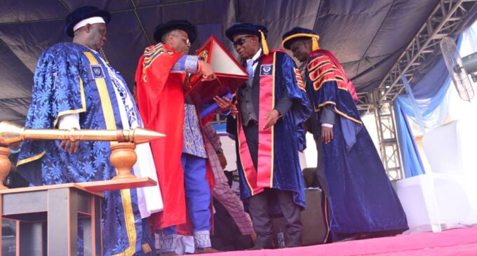 Falola receives honorary doctorate from Federal University Lokoja