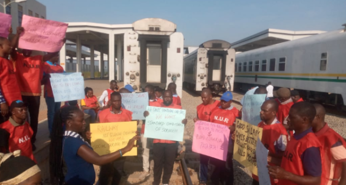 Passengers stranded as railway workers protest, begin strike