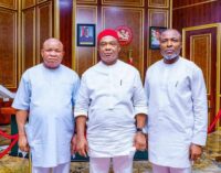 Uzodimma meets new Imo speaker, asks lawmakers to ‘forgive the past and forge ahead’