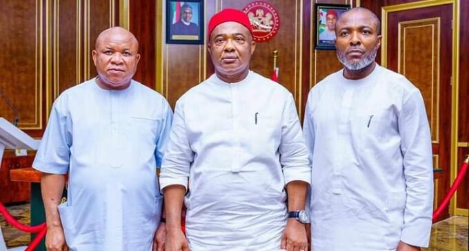 Uzodimma meets new Imo speaker, asks lawmakers to ‘forgive the past and forge ahead’