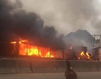 VIDEO: Vehicles, shops burnt as ‘gunmen clash with soldiers’ in Imo