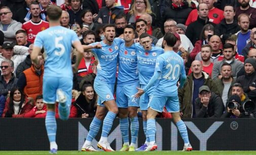 EPL: Chelsea held by Burnley as City outclass United at Old Trafford