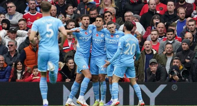 EPL: Chelsea held by Burnley as City outclass United at Old Trafford