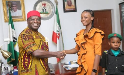 PHOTOS: 16-year-old student becomes one-day governor in Abia