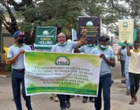 PHOTOS: Bakers protest in Lagos over multiple levies by state agencies