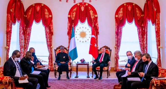 Buhari holds talks on security with Erdogan, says Nigeria ‘stands to gain’ from Turkey