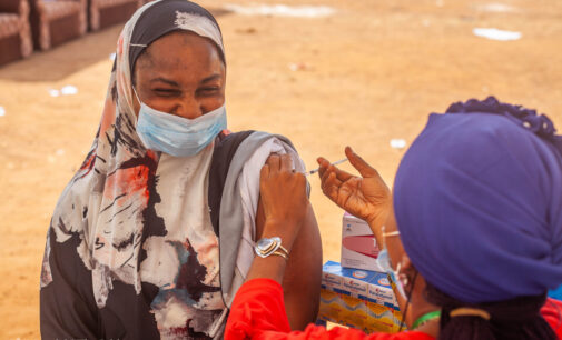 PHOTOS: FG begins mass vaccination of IDPs against COVID